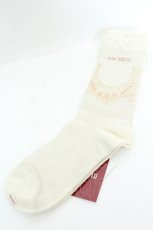 画像2: PINK HOUSE / ロココレース柄ソックス  アイボリー O-26-02-26-1051-LO-ZA-OW-ZT639 (2)