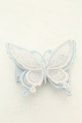 abilletage / バタフライクリップ  ホワイト×サックス O-26-02-26-1063-GO-AC-OW-OS