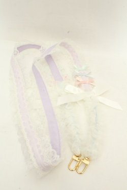 画像1: merletage vintage / レースとリボンを纏うスマホショルダー  ラベンダー O-26-02-26-1068-PU-ZA-OW-OS