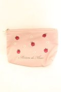 Maison de FLEUR / リンゴポーチ  ピンク O-26-02-26-1069-LO-ZA-OW-OS