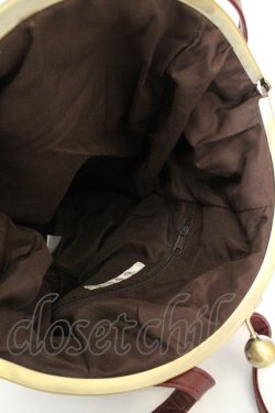 画像3: axes femme / ガマグチアウトポケットバッグ  ワイン O-26-02-26-1071-AX-BG-OW-OS