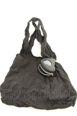 画像3: m petit by misako / ハートエコバッグ  クロ O-26-02-26-1074-LO-BG-OW-OS