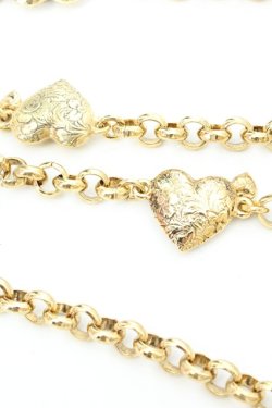 画像3: WONDERFUL WORLD / ハートチェーンベルト  ゴールド O-26-02-26-1013-LO-ZA-IG-OS