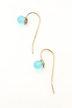 画像1: KANEKO ISAO / クリアストーンピアス  ブルー O-26-02-26-1015-EL-AC-IG-OS