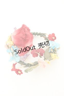 画像1: PINK HOUSE / フラワーリースヘアピン  マルチ×ゴールド O-26-02-26-1017-LO-AC-IG-OS