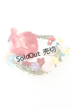 画像1: PINK HOUSE / フラワーリースヘアピン  マルチ×ゴールド O-26-02-26-1018-LO-AC-IG-OS