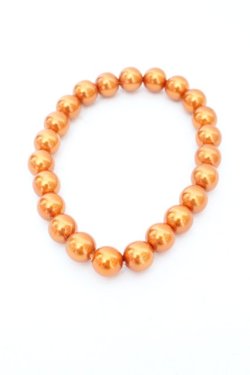 画像4: WONDERFUL WORLD / 人工真珠ブレスレット  オレンジ系 O-26-02-26-1024-LO-AC-IG-OS