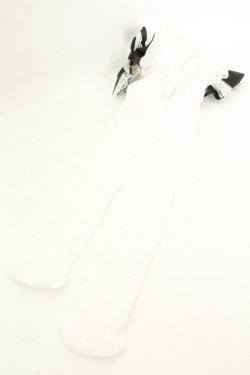 画像3: DearMyLove / ハートパールビジューリボンレースハイソックス  シロ O-26-02-26-1025-EL-ZA-OW-OS