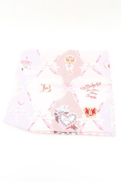 画像1: BABY,THE STARS SHINE BRIGHT / うさくみゃちゃんのおしゃれスウィートタイム柄ハンカチ  ピンク系 O-26-02-26-1031-BA-ZA-OW-OS