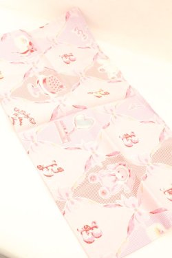 画像3: BABY,THE STARS SHINE BRIGHT / うさくみゃちゃんのおしゃれスウィートタイム柄ハンカチ  ピンク系 O-26-02-26-1031-BA-ZA-OW-OS