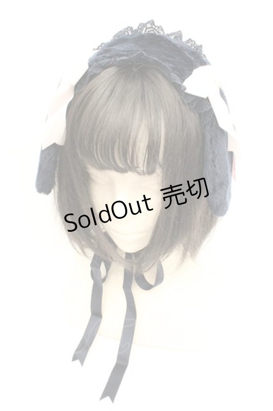 画像1: Angelic Pretty / ロップイヤーBunnyヘッドドレス  ネイビー×ピンク O-26-02-26-1039-AP-AC-IG-OS (1)