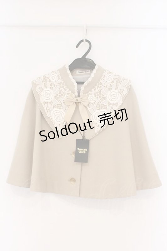画像1: Innocent World / 白薔薇ケープ M ベージュ O-26-02-26-066-IW-JA-IG-OS (1)