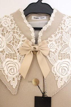 画像2: Innocent World / 白薔薇ケープ M ベージュ O-26-02-26-066-IW-JA-IG-OS