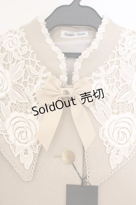 画像2: Innocent World / 白薔薇ケープ M ベージュ O-26-02-26-066-IW-JA-IG-OS (2)