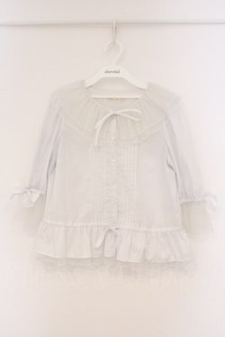 画像1: Melody BasKet / Alice in Melodylandブラウス  シロ O-26-02-26-068-LO-BL-IG-OS
