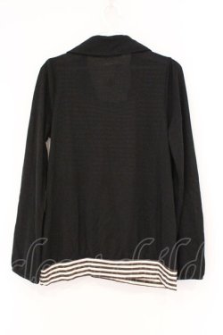 画像2: axes femme / ジャケットレイヤー風プルオーバー M クロ O-26-02-26-011-AX-TO-IG-OS