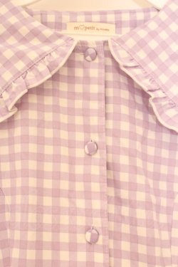 画像2: m petit by misako / TT*Mギンガムチェック半袖ワンピース S ラベンダー O-26-02-26-073-LO-OP-IG-OS