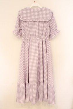 画像3: m petit by misako / TT*Mギンガムチェック半袖ワンピース S ラベンダー O-26-02-26-073-LO-OP-IG-OS