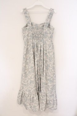 画像3: m petit by misako / MSKトワルドジュイジャンパースカート S アイボリー×ブルー系 O-26-02-26-074-LO-SK-IG-OS