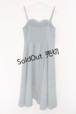 画像3: an another angelus / フロントレースアップコルセットキャミワンピース  ブルーグリーン O-26-02-26-075-CA-OP-IG-OS