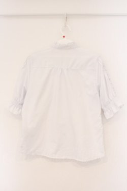 画像3: Fi.n.t / レースピンタック使い半袖ブラウス  シロ O-26-02-26-077-CA-BL-IG-OS