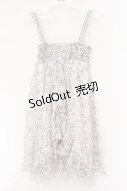 画像1: axes femme / 小花柄2WAYワンピース M オフ×ブルー系 O-26-02-26-080-AX-OP-IG-OS