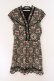 画像1: axes femme / パネル柄ワンピース  クロ×ベージュ O-26-02-26-083-AX-OP-IG-OS (1)