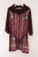 画像1: axes femme / ハイネックスカーフ柄チュニック M ワイン O-26-02-26-084-AX-OP-IG-OS (1)