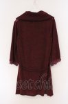 画像2: axes femme / ハイネックスカーフ柄チュニック M ワイン O-26-02-26-084-AX-OP-IG-ZT0401F (2)