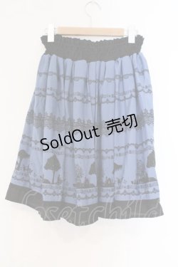 画像2: axes femme / バイカラーメルヘンスカート M ブルー O-26-02-26-087-AX-SK-IG-OS