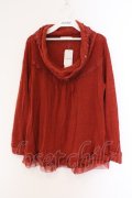 axes femme / オフタートルニットソープルオーバー M 朱色 O-26-02-26-089-AX-TO-IG-OS