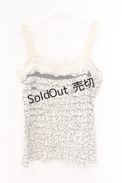 画像2: axes femme / ドットティアードキャミソール M ブラウン×アイボリー O-26-02-26-090-AX-TO-IG-OS