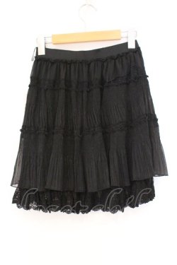 画像2: axes femme / ラメ楊柳スカート M クロ O-26-02-26-091-AX-SK-IG-OS