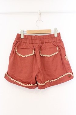 画像2: axes femme / レースパールキュロット  オレンジ O-26-02-26-094-AX-PA-IG-OS