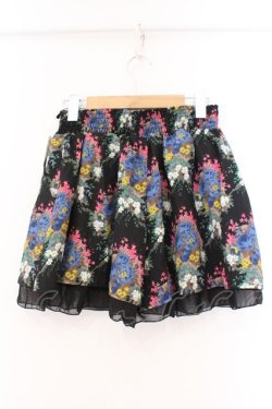 画像2: axes femme / ブーケ柄スカパン M クロ O-26-02-26-100-AX-PA-IG-OS