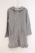 axes femme / レース配色ロングパーカー M モクグレー O-26-02-26-019-AX-OP-IG-OS