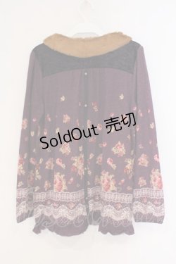 画像3: axes femme / ファーティペット付きプルオーバー M パープル O-26-02-26-022-AX-TO-IG-OS