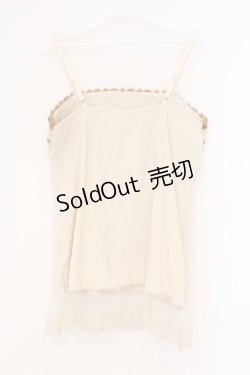 画像3: axes femme / ラメニットラインキャミソール M アイボリー O-26-02-26-023-AX-TO-IG-OS