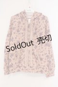 axes femme / 小花柄パーカー M ピンク O-26-02-26-024-AX-TO-IG-OS
