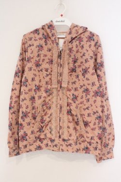 画像1: axes femme / 小花柄パーカー M ピンク O-26-02-26-024-AX-TO-IG-OS