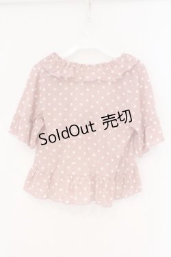 画像2: axes femme / ドットボレロ M ピンク O-26-02-26-003-AX-TO-IG-OS