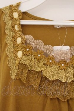 画像2: axes femme / レース配色タンクトップ M イエロー O-26-02-26-031-AX-TO-IG-OS