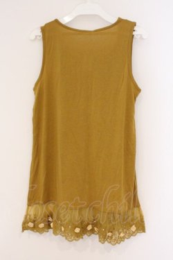 画像3: axes femme / レース配色タンクトップ M イエロー O-26-02-26-031-AX-TO-IG-OS