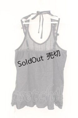 画像2: axes femme / フリルホルターキャミソール M インディゴ O-26-02-26-032-AX-TO-IG-OS