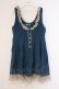 画像1: axes femme / タックフレアワンピース M ブルー O-26-02-26-036-AX-OP-IG-OS (1)