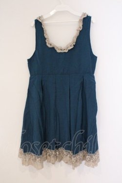 画像3: axes femme / タックフレアワンピース M ブルー O-26-02-26-036-AX-OP-IG-OS