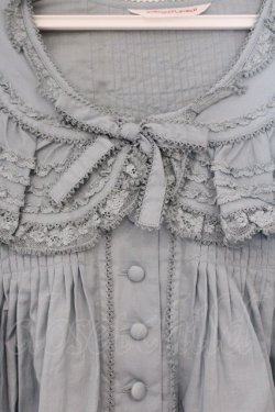 画像2: WONDERFUL WORLD / レースフリルカラータックブラウス  ブルー O-26-02-26-040-LO-BL-IG-OS