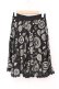 画像1: axes femme / モチーフプリントフレアミニスカート M クロ O-26-02-27-001-AX-SK-IG-OS (1)