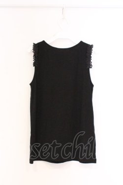 画像3: axes femme / ビーズ付きタンクトップ M クロ O-26-02-27-041-AX-TO-IG-OS