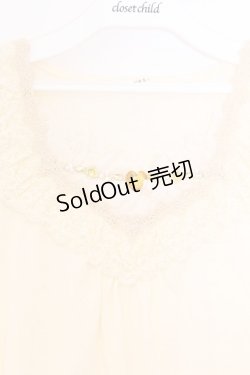 画像2: axes femme / デザイン袖半袖インナーPO M アイボリー O-26-02-27-043-AX-TO-IG-OS